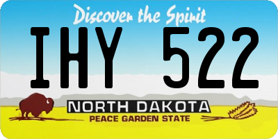 ND license plate IHY522