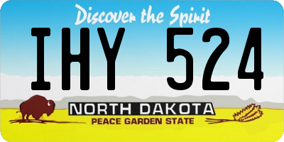 ND license plate IHY524