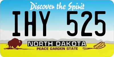 ND license plate IHY525