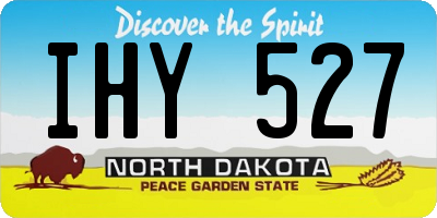 ND license plate IHY527