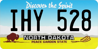 ND license plate IHY528