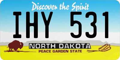 ND license plate IHY531