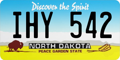 ND license plate IHY542