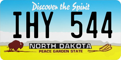 ND license plate IHY544