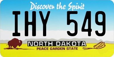 ND license plate IHY549