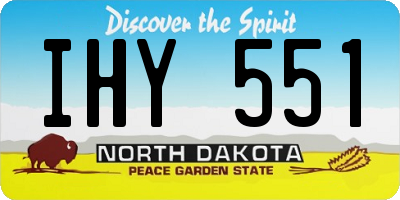 ND license plate IHY551