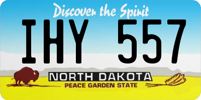 ND license plate IHY557