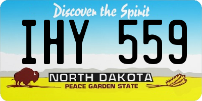 ND license plate IHY559