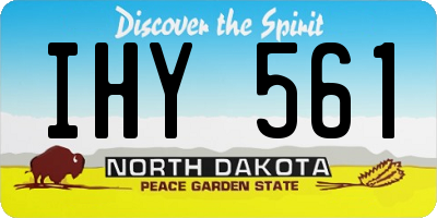ND license plate IHY561