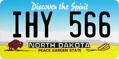 ND license plate IHY566