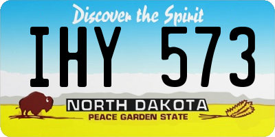 ND license plate IHY573