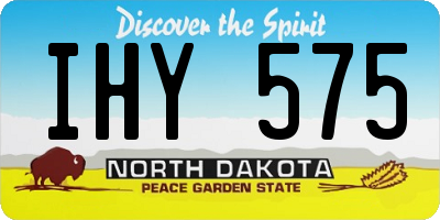 ND license plate IHY575