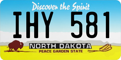 ND license plate IHY581
