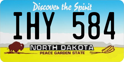 ND license plate IHY584