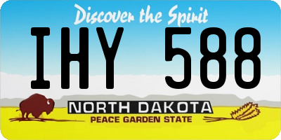 ND license plate IHY588