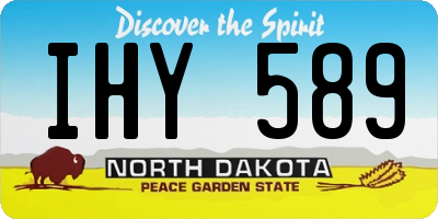 ND license plate IHY589