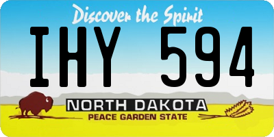 ND license plate IHY594