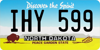 ND license plate IHY599