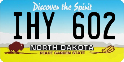 ND license plate IHY602