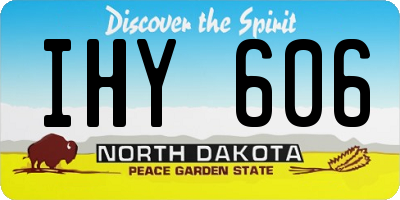 ND license plate IHY606