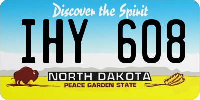 ND license plate IHY608