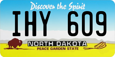 ND license plate IHY609