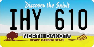 ND license plate IHY610