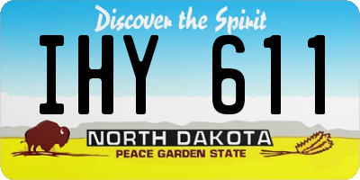 ND license plate IHY611