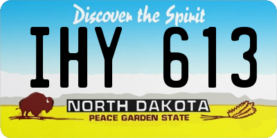 ND license plate IHY613