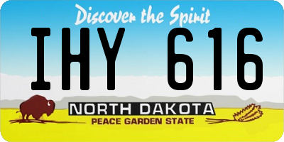 ND license plate IHY616