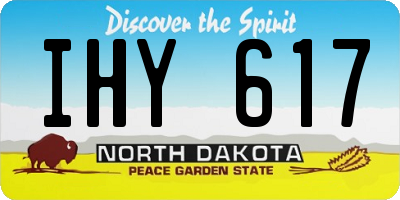 ND license plate IHY617