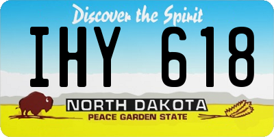 ND license plate IHY618