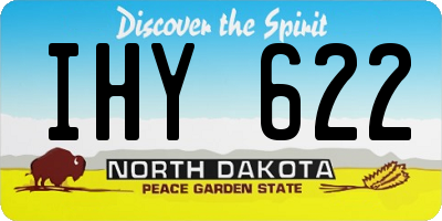 ND license plate IHY622