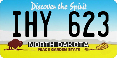 ND license plate IHY623