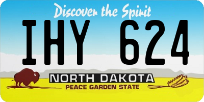 ND license plate IHY624