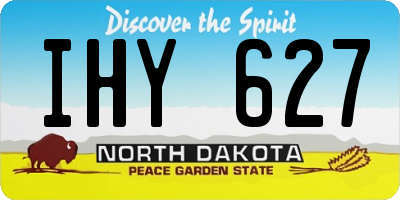 ND license plate IHY627