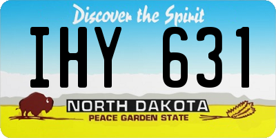 ND license plate IHY631