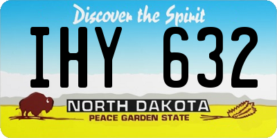 ND license plate IHY632