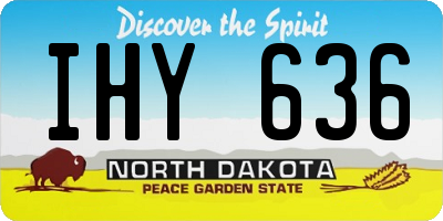 ND license plate IHY636