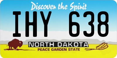 ND license plate IHY638