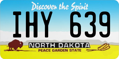 ND license plate IHY639
