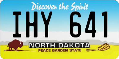 ND license plate IHY641