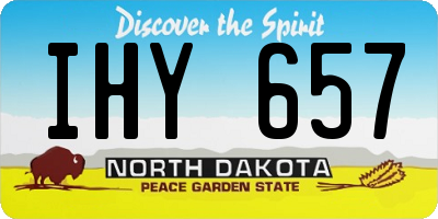 ND license plate IHY657