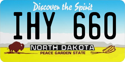ND license plate IHY660