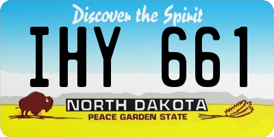ND license plate IHY661