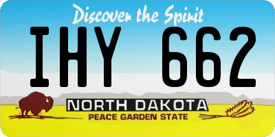 ND license plate IHY662