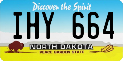 ND license plate IHY664