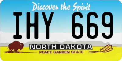 ND license plate IHY669