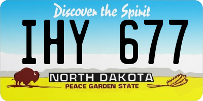 ND license plate IHY677