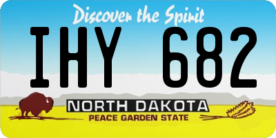 ND license plate IHY682